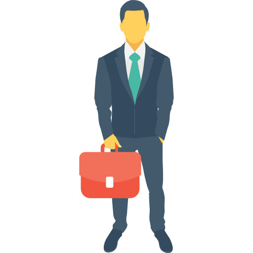 Businessman employ sales person people icon