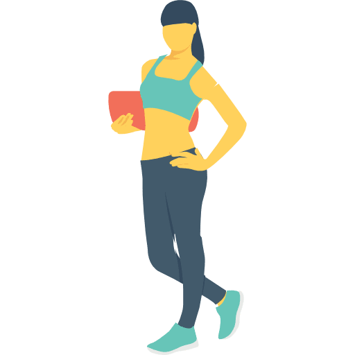 Exercise woman exercise activities icon
