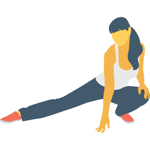 Exercise activities exercise woman icon