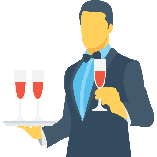 Waiter human man people icon