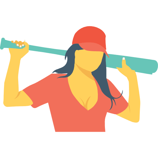Baseball player human baseball player activities icon