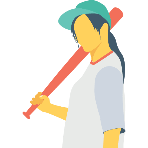 Baseball player sports and competition human activities icon