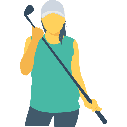 Golfer golfer woman people icon