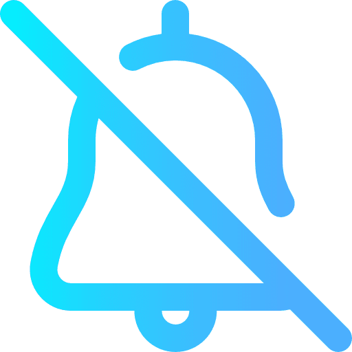 Silence interface silence phone set icon