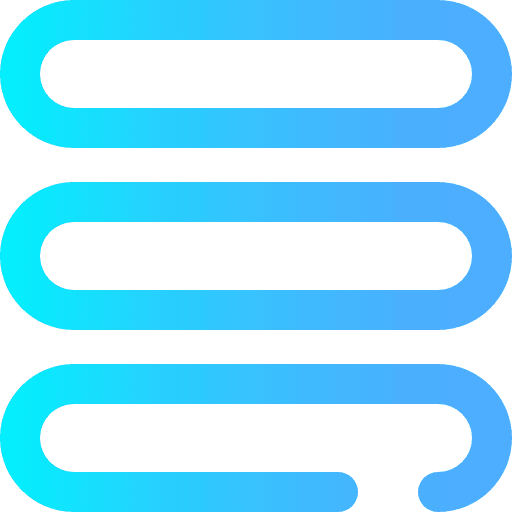 Menu three lines multimedia bars icon