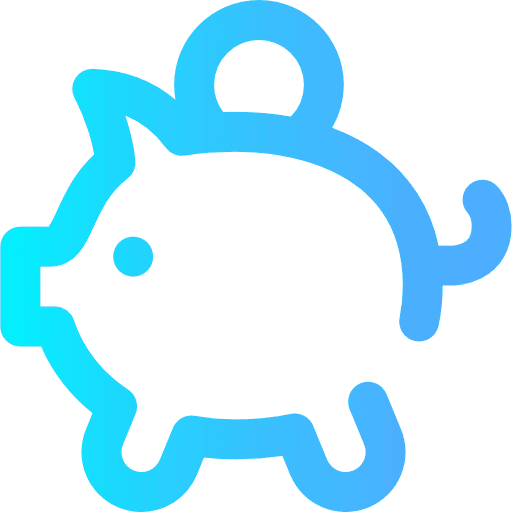 Piggy bank money save savings icon