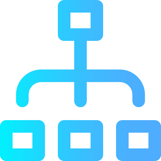 Diagram business information architecture icon