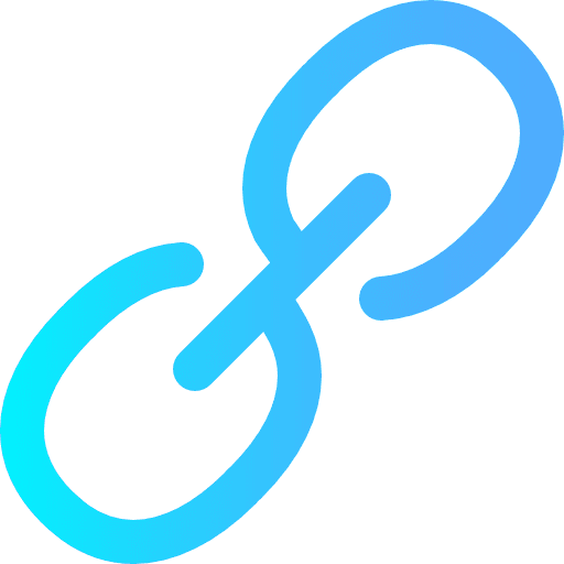 Link multimedia tools and utensils connection icon