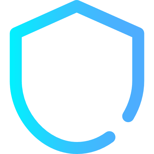 Shield protection weapons defense icon