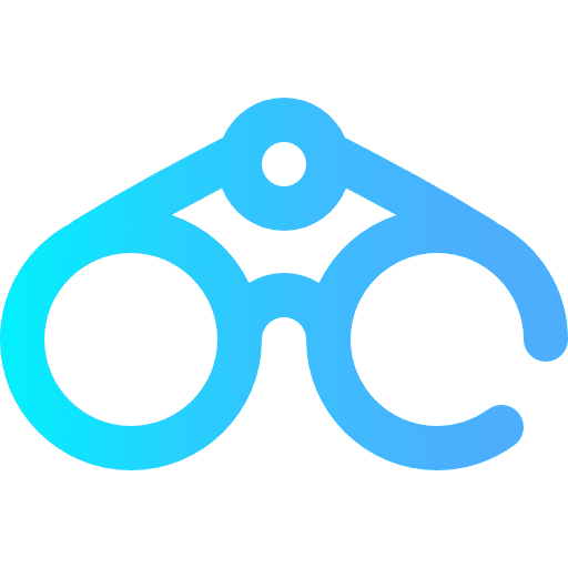 Binoculars goggles outlook see icon