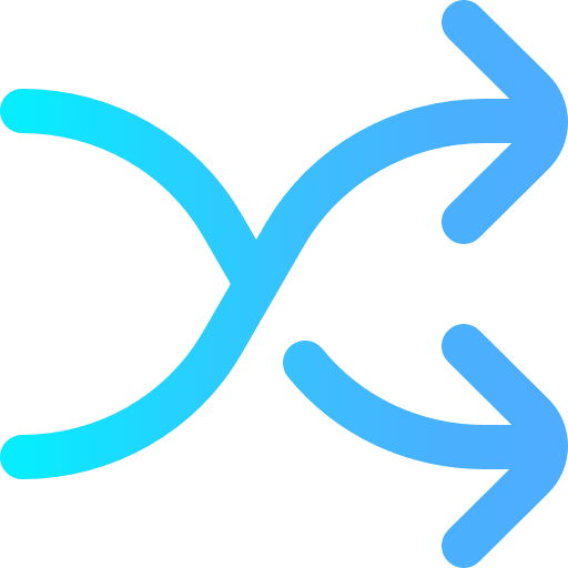 Shuffle symbols substitute arrows icon