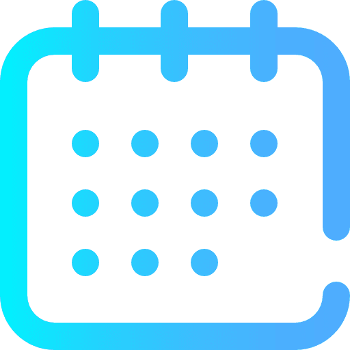 Calendar interface time schedule icon