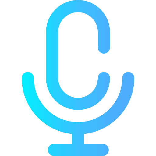 Microphone vintage radio voice recording icon