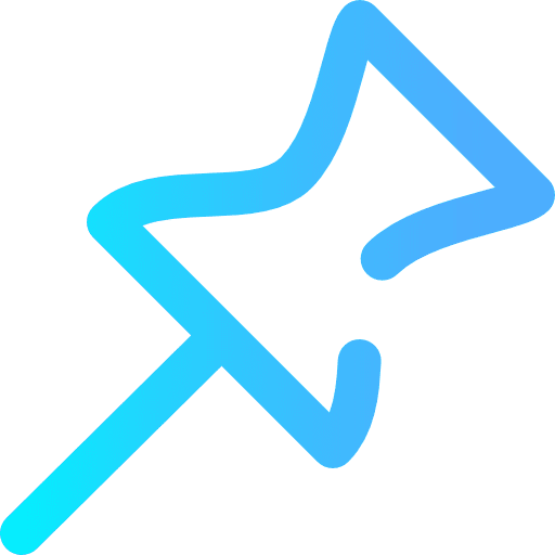 Push pin office material school material tools and utensils icon