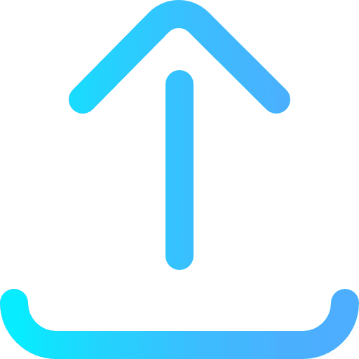 Upload multimedia option up arrow upload icon