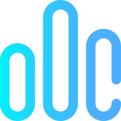 Bar chart business graph stats icon