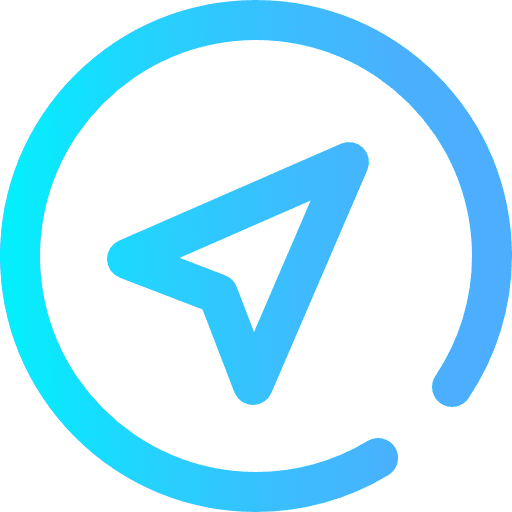 Compass gps interface technology icon