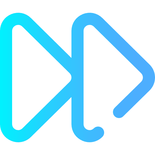 Fast forward direction arrows fast forward icon