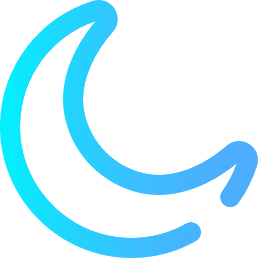 Moon phases shapes outline icon