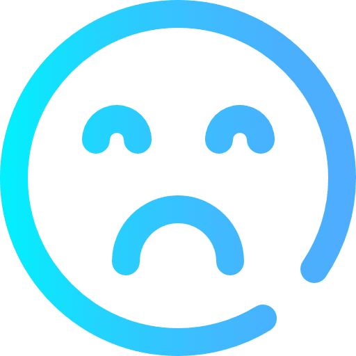 Sad unhappy emoji emoticons icon