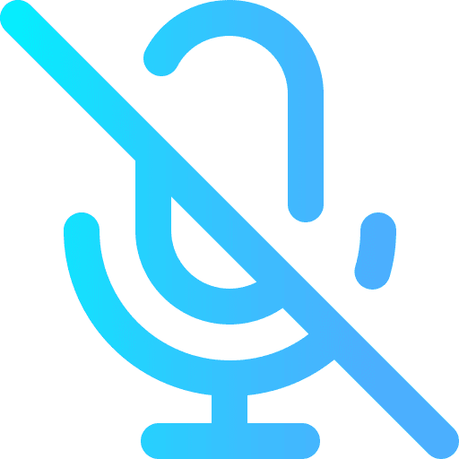 Mute sound interface mute icon