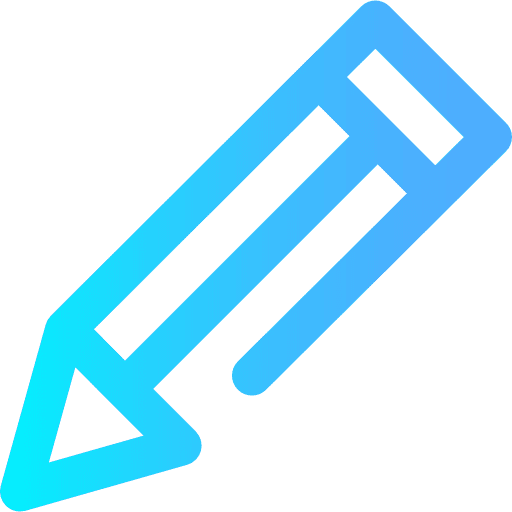 Pencil tools and utensils edit draw icon