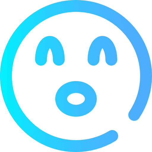 Surprise shock smiley surprised icon