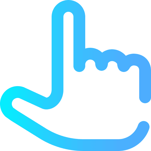 Clicker cursor hand gestures icon