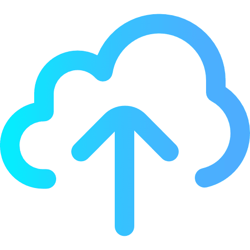 Cloud computing upload multimedia cloud computing icon