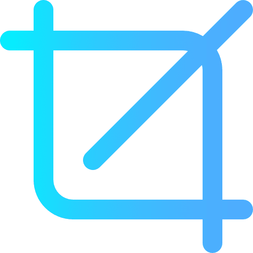 Crop interface cutter cropping icon