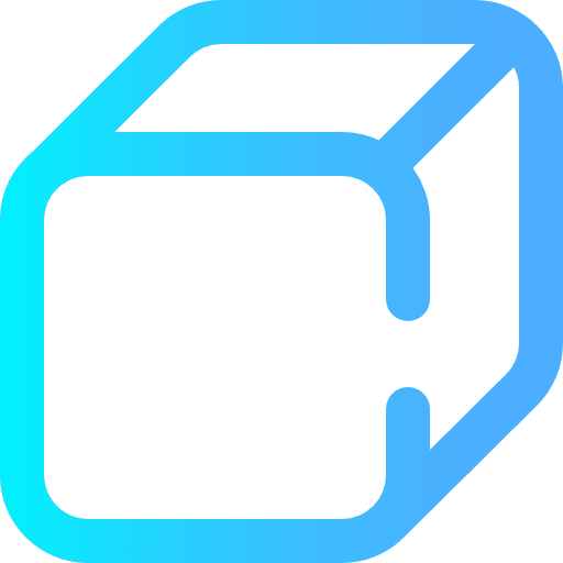 Cube 3d shapes interface icon