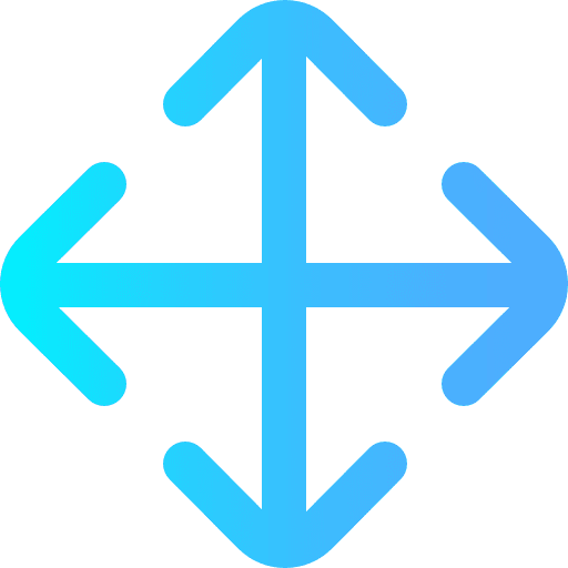 Move direction interface arrows icon