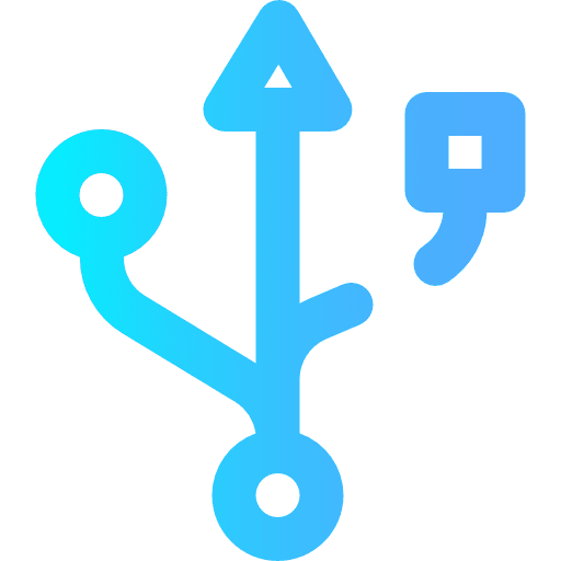 Usb connection cable technology icon