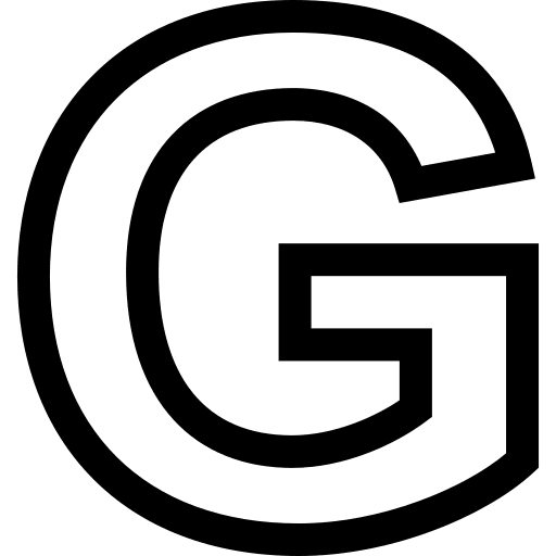G g latin abecedary icon