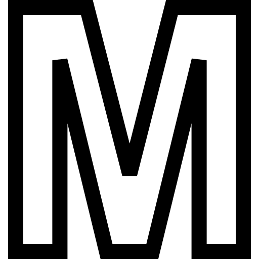 M letter m m consonant icon M letter m m consonant icon