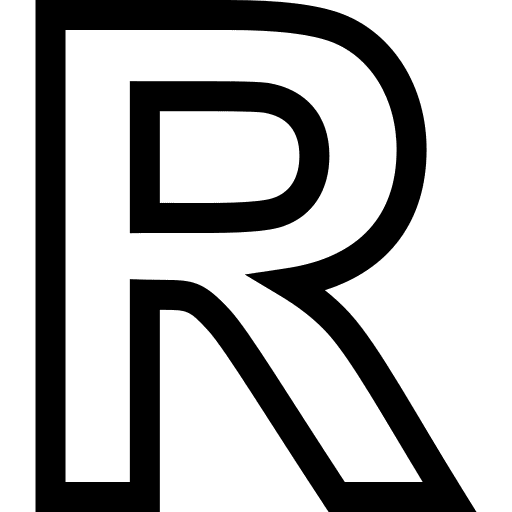R consonant alphabet r icon R consonant alphabet r icon