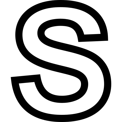 S shapes and symbols abecedary signaling icon S shapes and symbols abecedary signaling icon