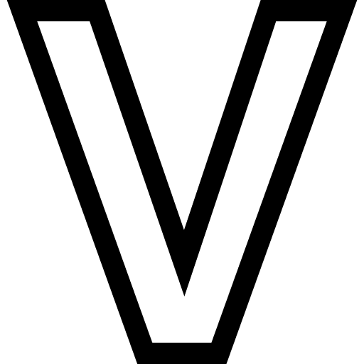 V alphabet consonant latin icon V alphabet consonant latin icon