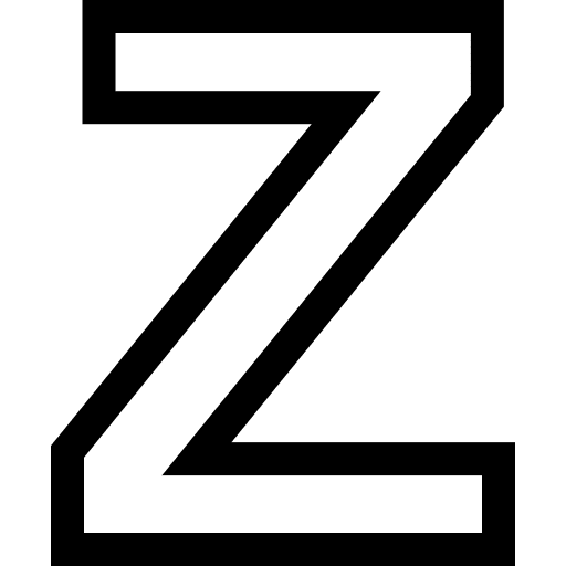 Z shapes and symbols consonant latin icon Z shapes and symbols consonant latin icon