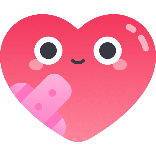 Heart love and romance bandage heart icon Heart love and romance bandage heart icon