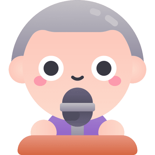 Motivational speech microphone man discourse icon Motivational speech microphone man discourse icon