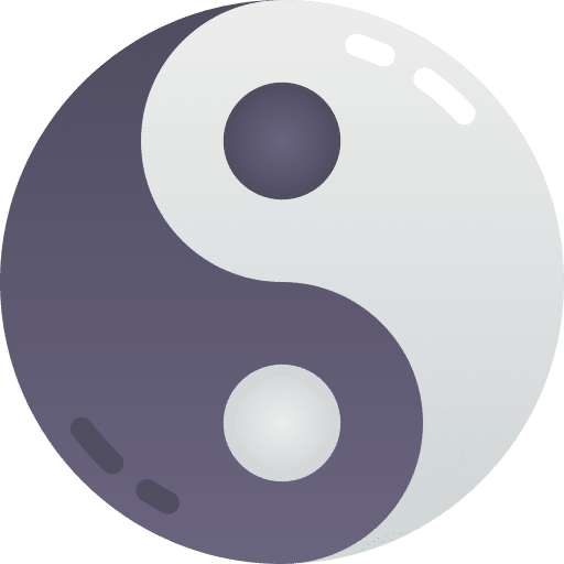 Yin yang cultures mediation signs icon Yin yang cultures mediation signs icon