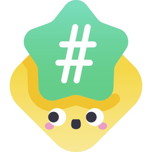 Hashtag marketing mobile phone hashtag icon