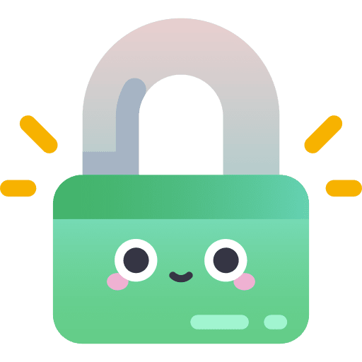 Security padlock blocked lock icon