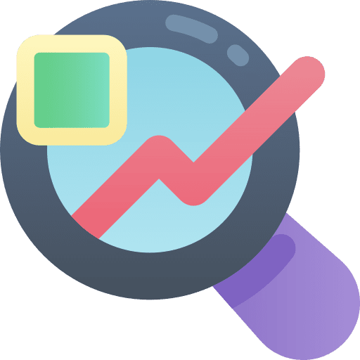 Analysis magnifying glass tactics strategy icon Analysis magnifying glass tactics strategy icon