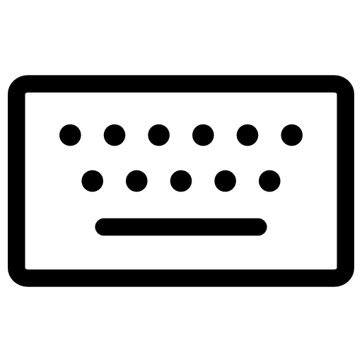 Keyboard electronic computing technology icon