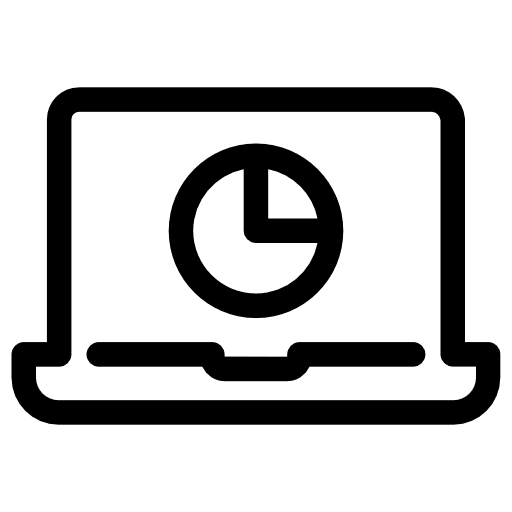 Laptop computer laptop stats icon