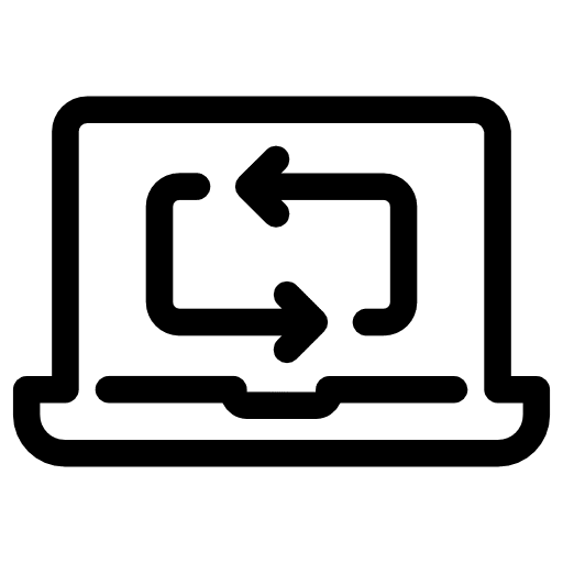 Laptop electronic computing computer icon