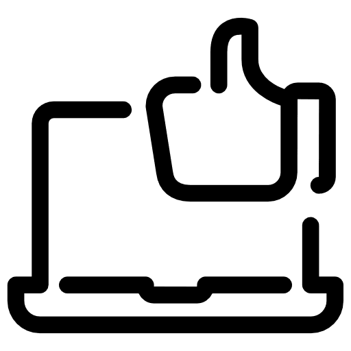 Laptop electronic like computing icon