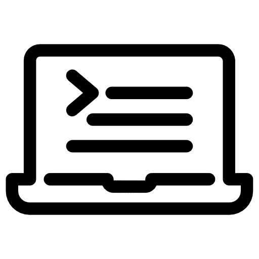 Laptop technology computing electronic icon